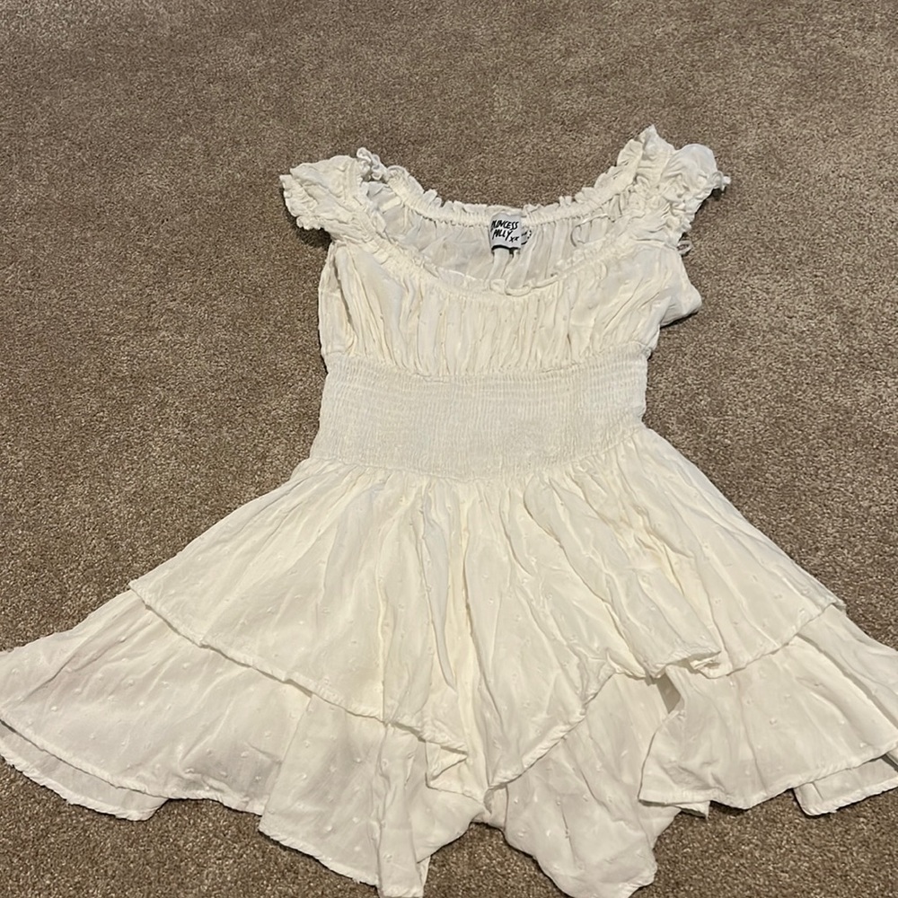 White princess polly romper